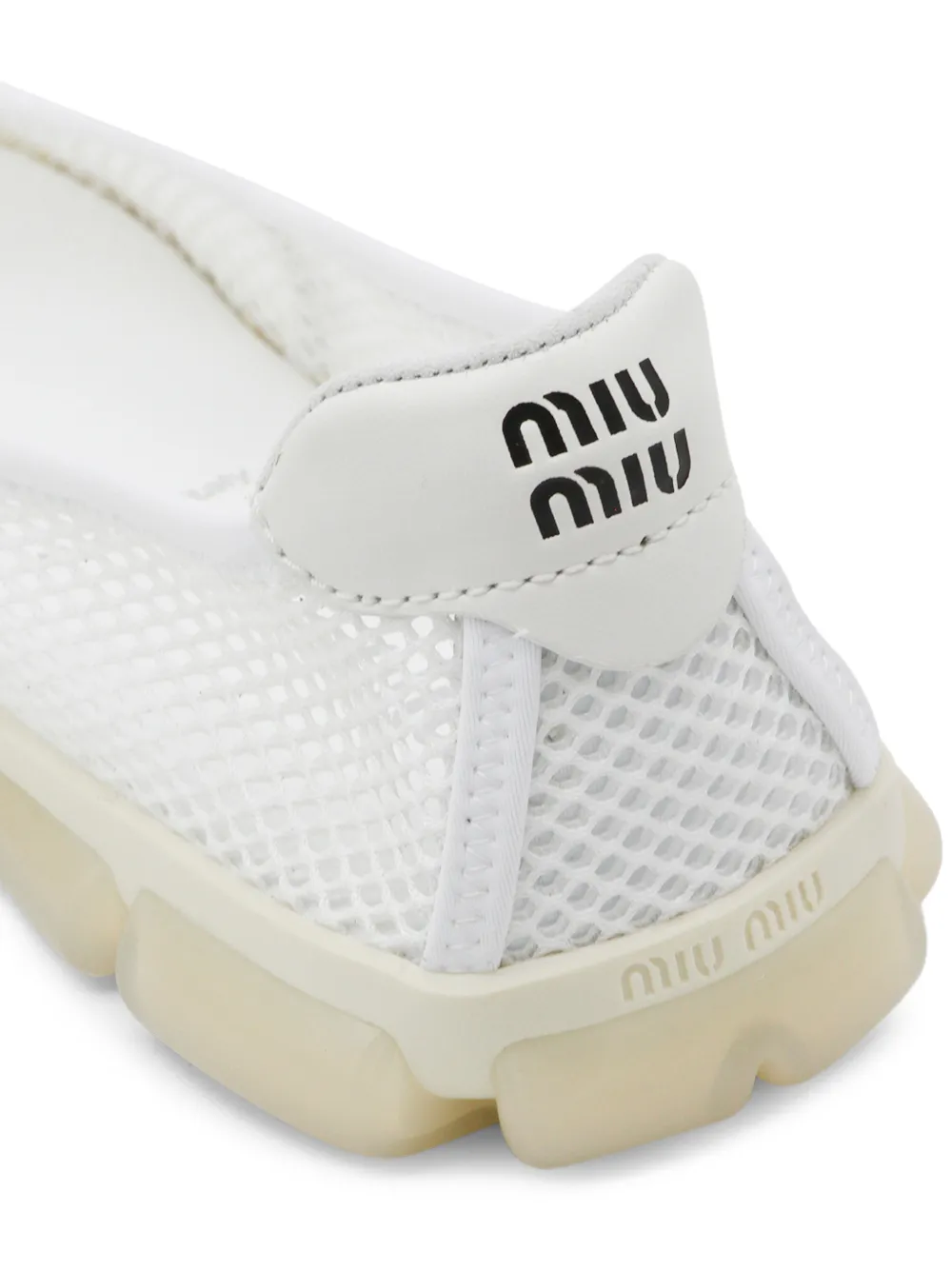 Miu mesh ballet flats Wit