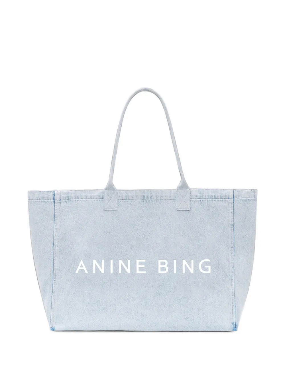 ANINE BING logo cotton tote bag