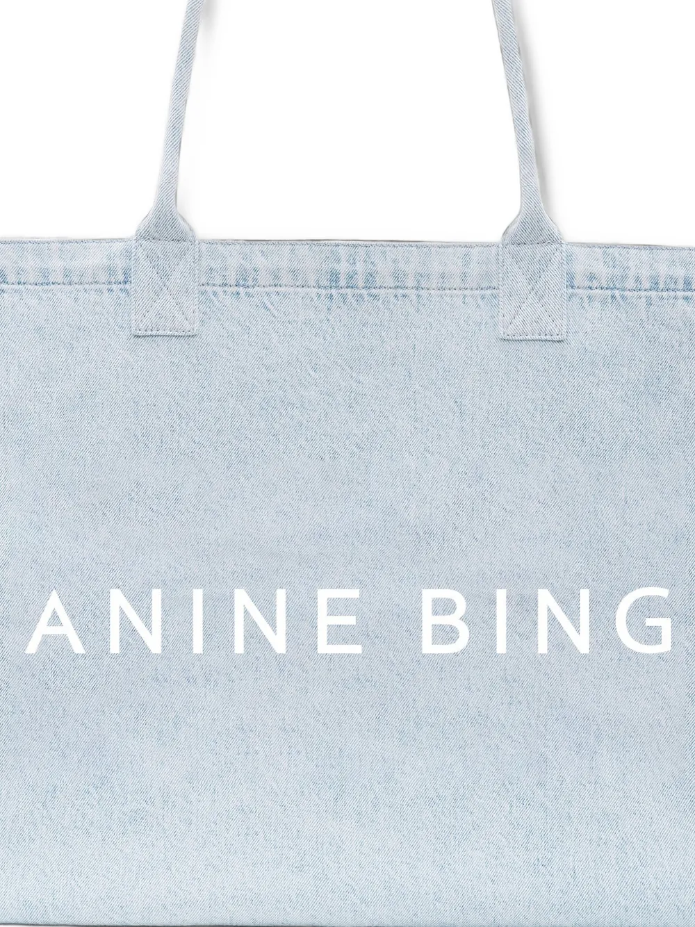 ANINE BING Shopper met logo Blauw