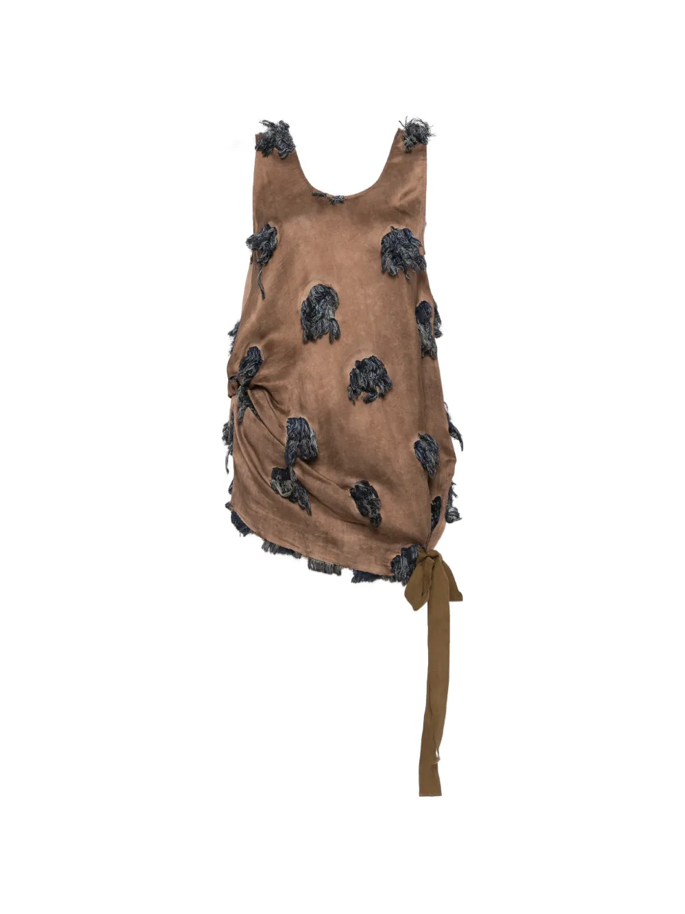 Uma Wang Tara fringed-embellishment top - Toni neutri