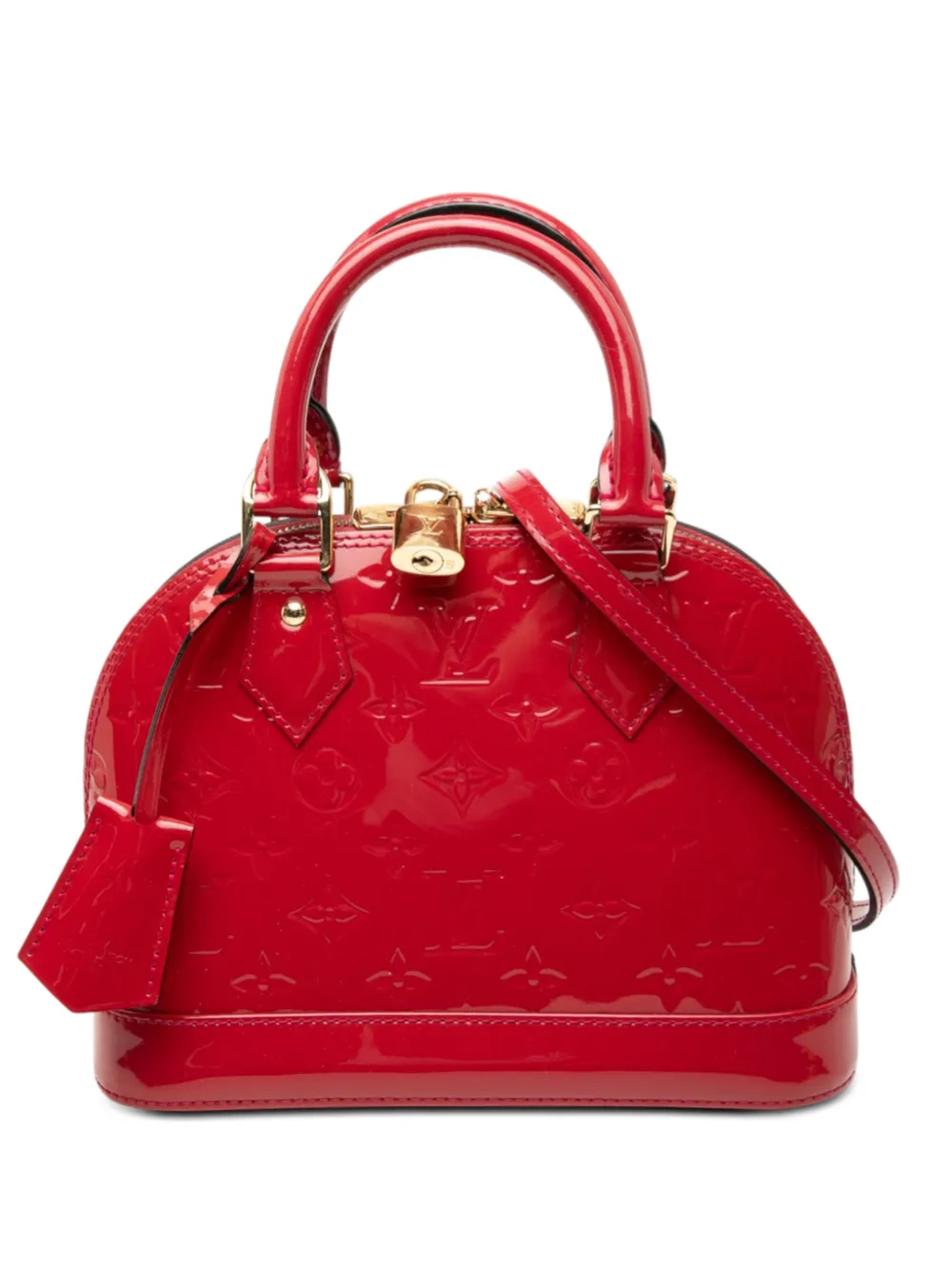 Louis Vuitton Pre-Owned 2014 Monogram Vernis Alma BB satchel - Rosso