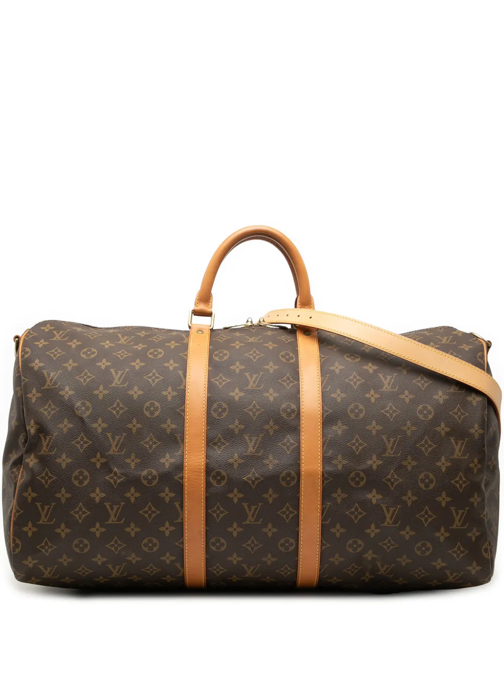 Louis Vuitton Pre-Owned 1996 Monogram Keepall Bandouliere 55 travel bag - Braun