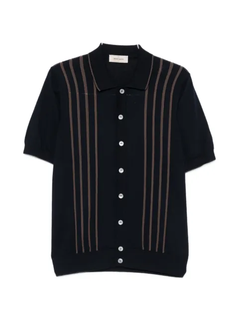 Gran Sasso vertical-stripe short-sleeve shirt