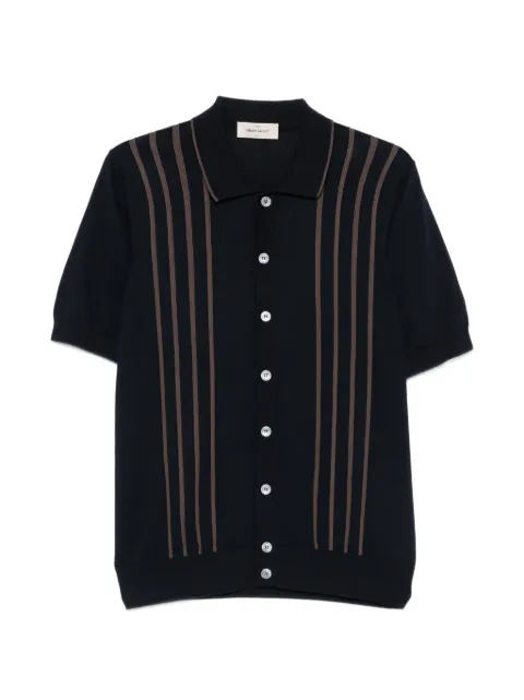 Gran Sasso vertical-stripe short-sleeve shirt