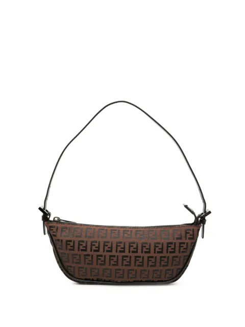 Fendi Pre-Owned bolso de hombro Chef mini de lona con monograma Zucchino 2000-2010