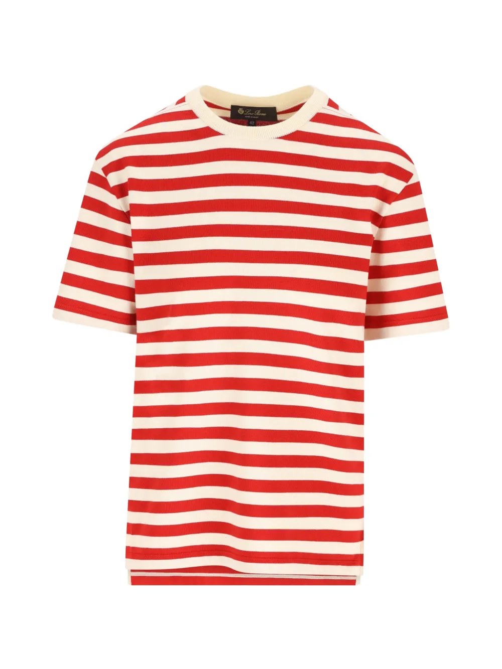 Loro Piana striped crew-neck T-shirt - Rot