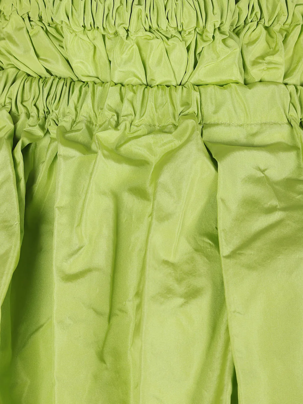 Prada Mini-rok met elastische taille Groen