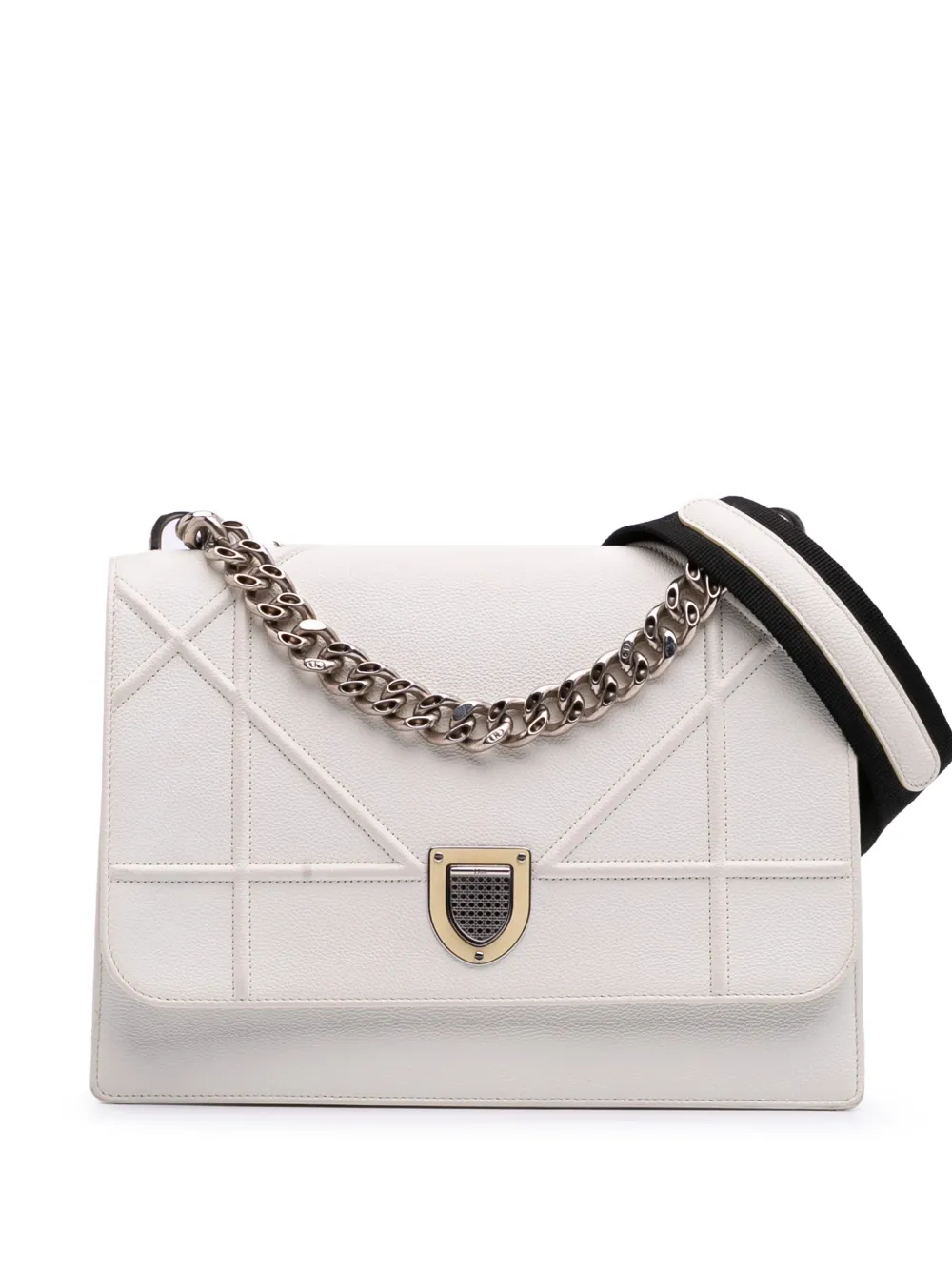 Christian Dior Pre-Owned 2016 Large Grained Calfskin Diorama satchel - Weiß