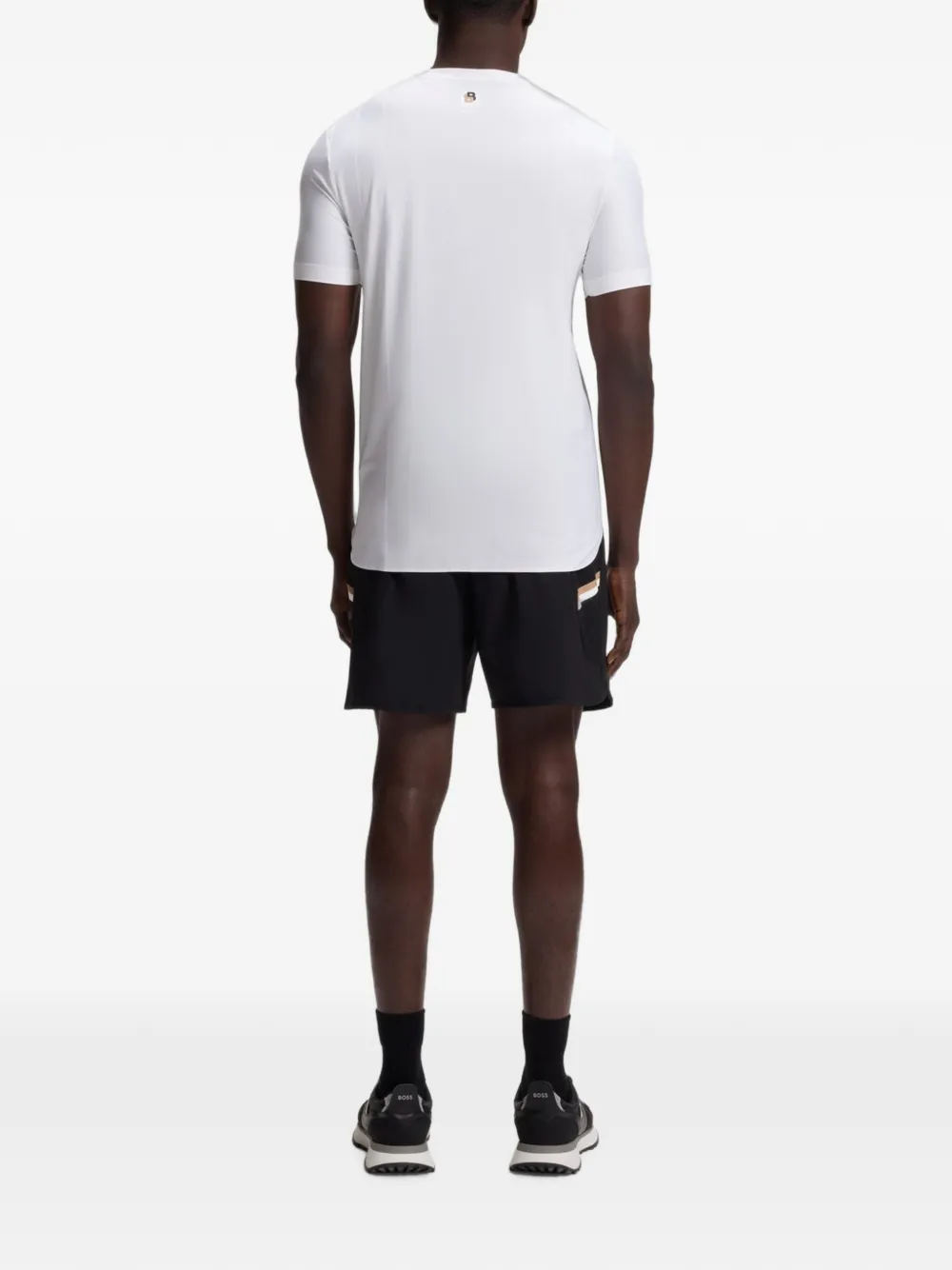 BOSS T-shirt met logoprint Wit