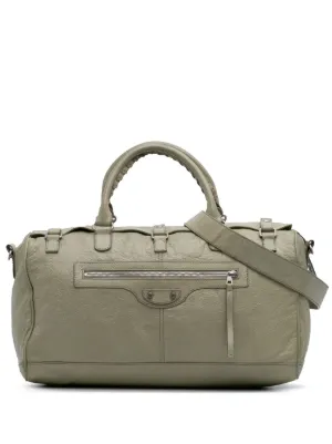 Balenciaga Pre-Owned 2010-2026 レザー ネイビー クリップ M クラッチ