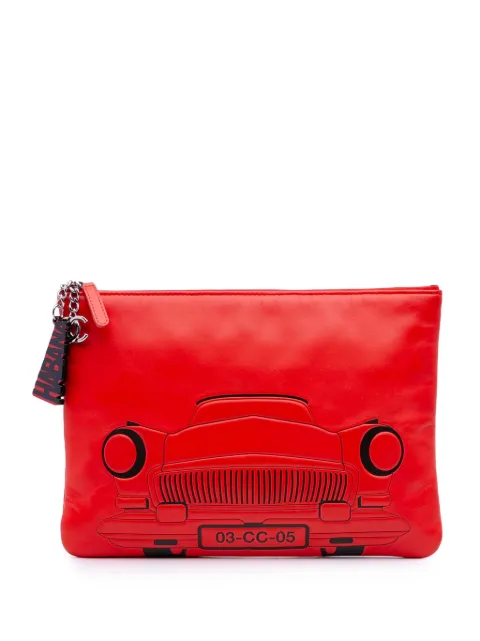 CHANEL Pre-Owned 2016-2017 Medium Printed Lambskin Cuba La Habana O Case clutch bag