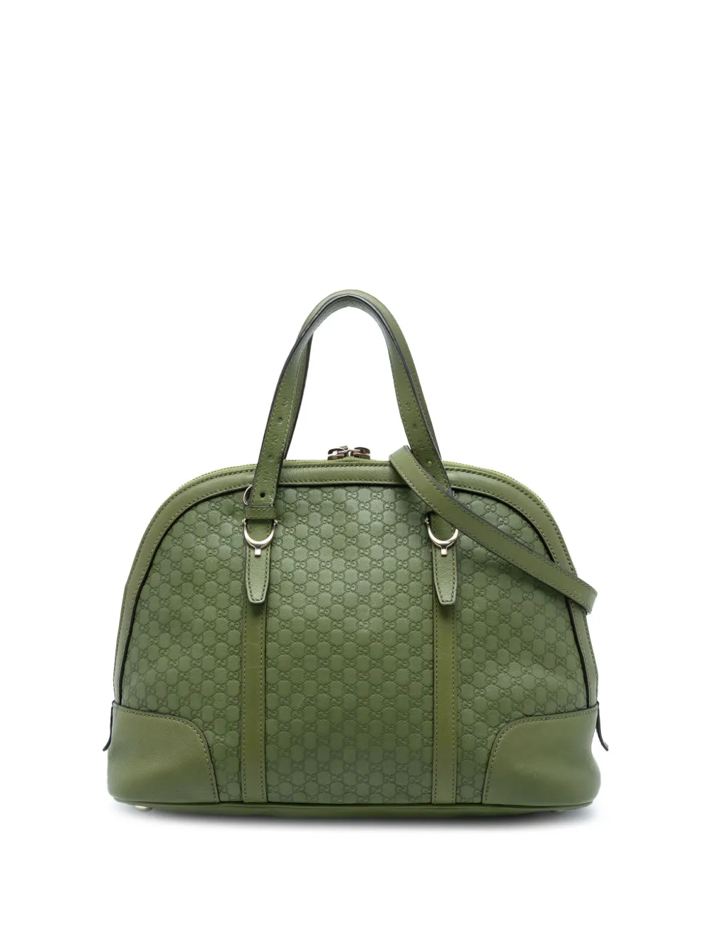 Gucci Pre-Owned 2016-2025 Small Microguccissima Nice Dome satchel - Verde