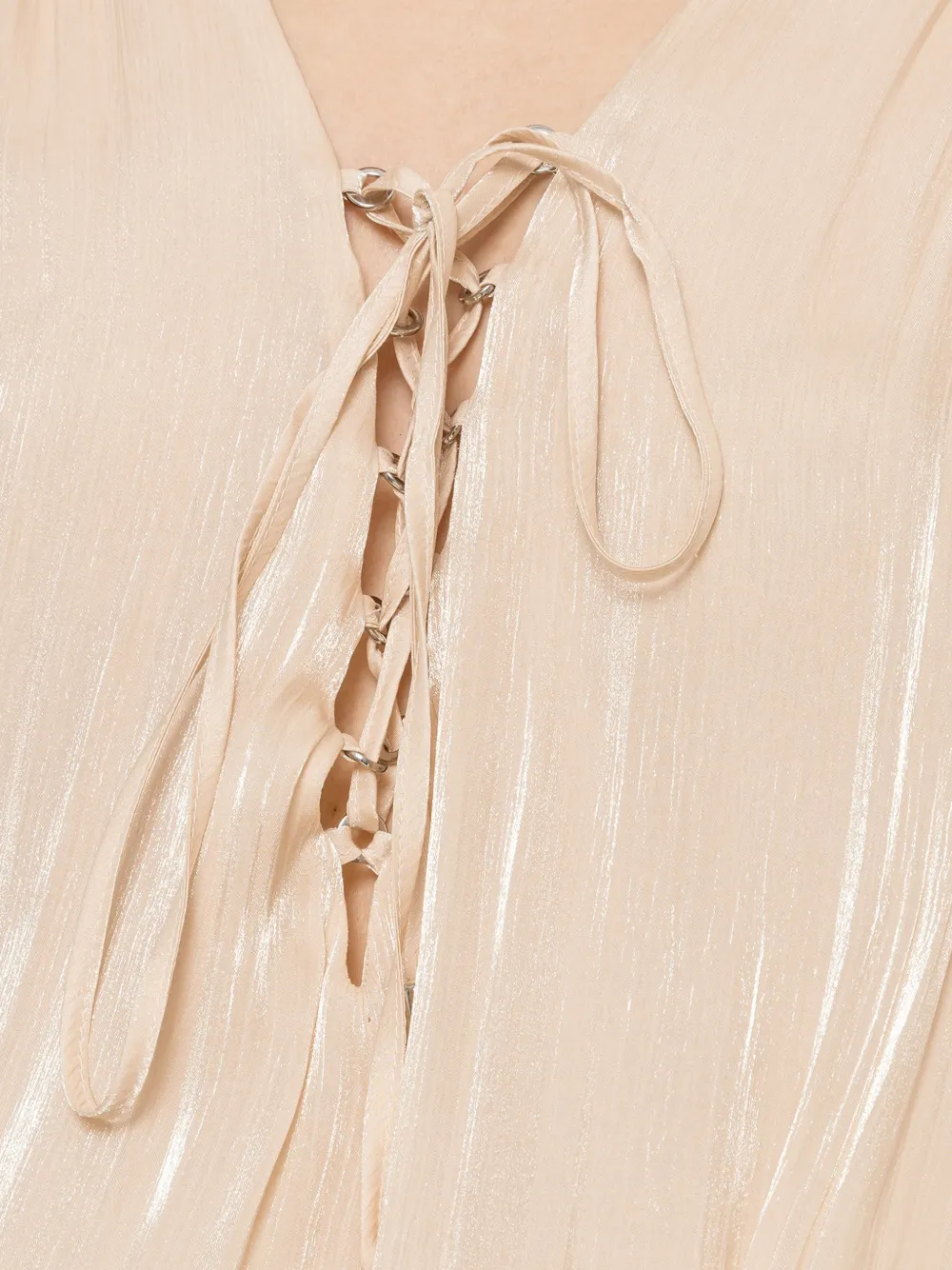NISSA Chiffon mini-jurk Beige