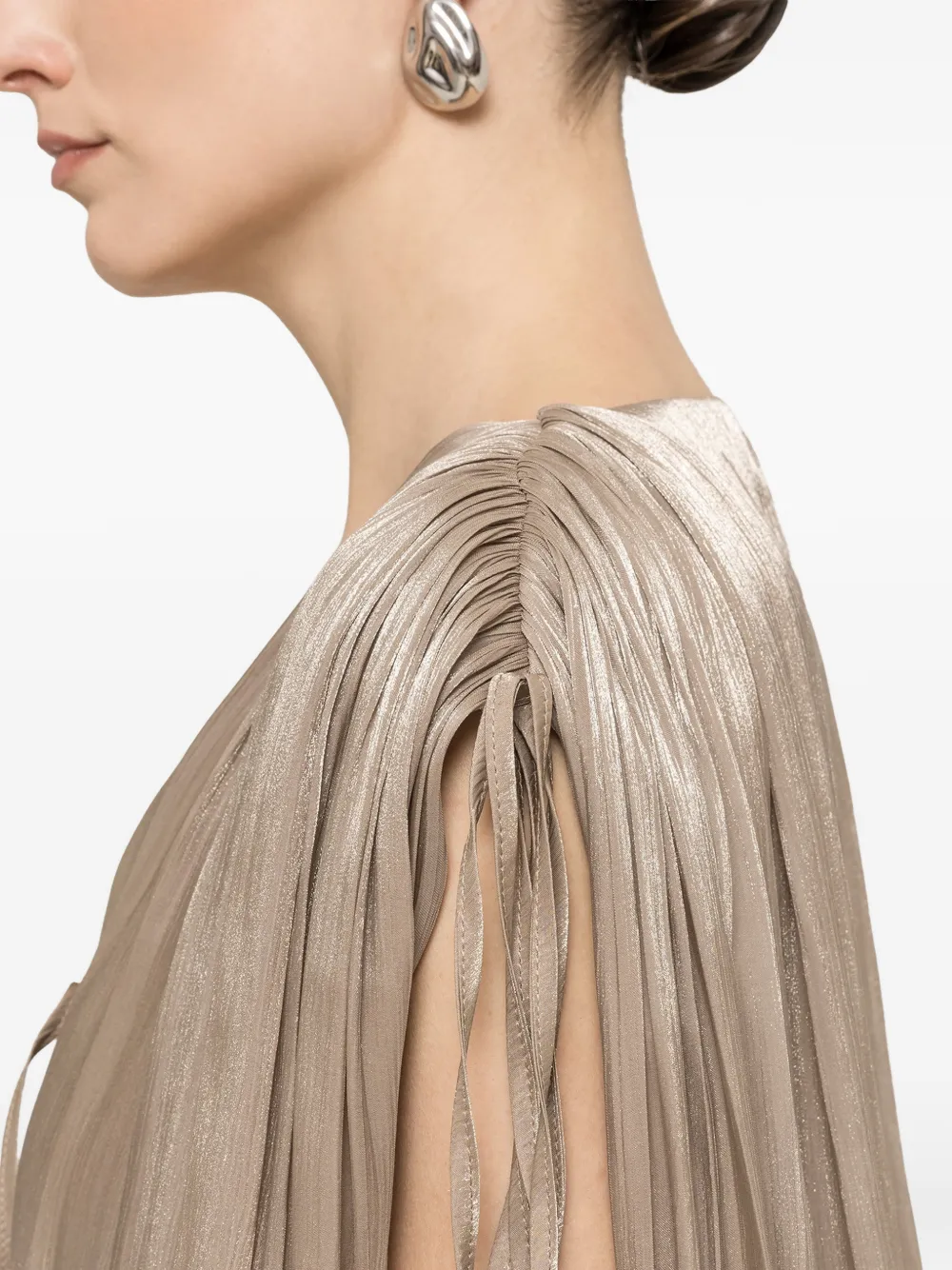 NISSA Chiffon mini-jurk Grijs