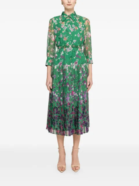 NISSA vestido midi plisado