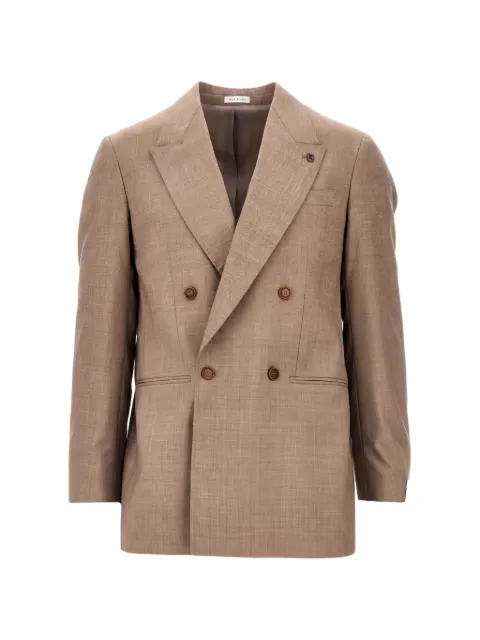 BRERAS MILANO double-breasted virgin-wool jacket