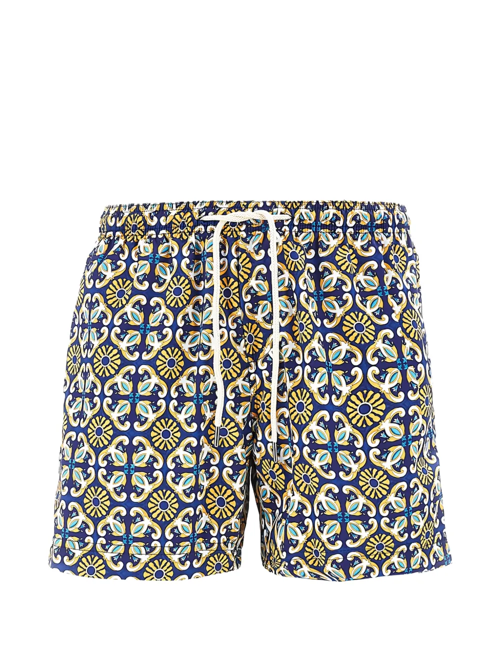 PENINSULA SWIMWEAR drawstrings print swim shorts - Blu