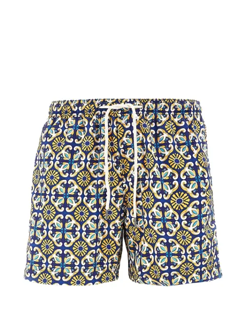 PENINSULA SWIMWEAR drawstrings print swim shorts