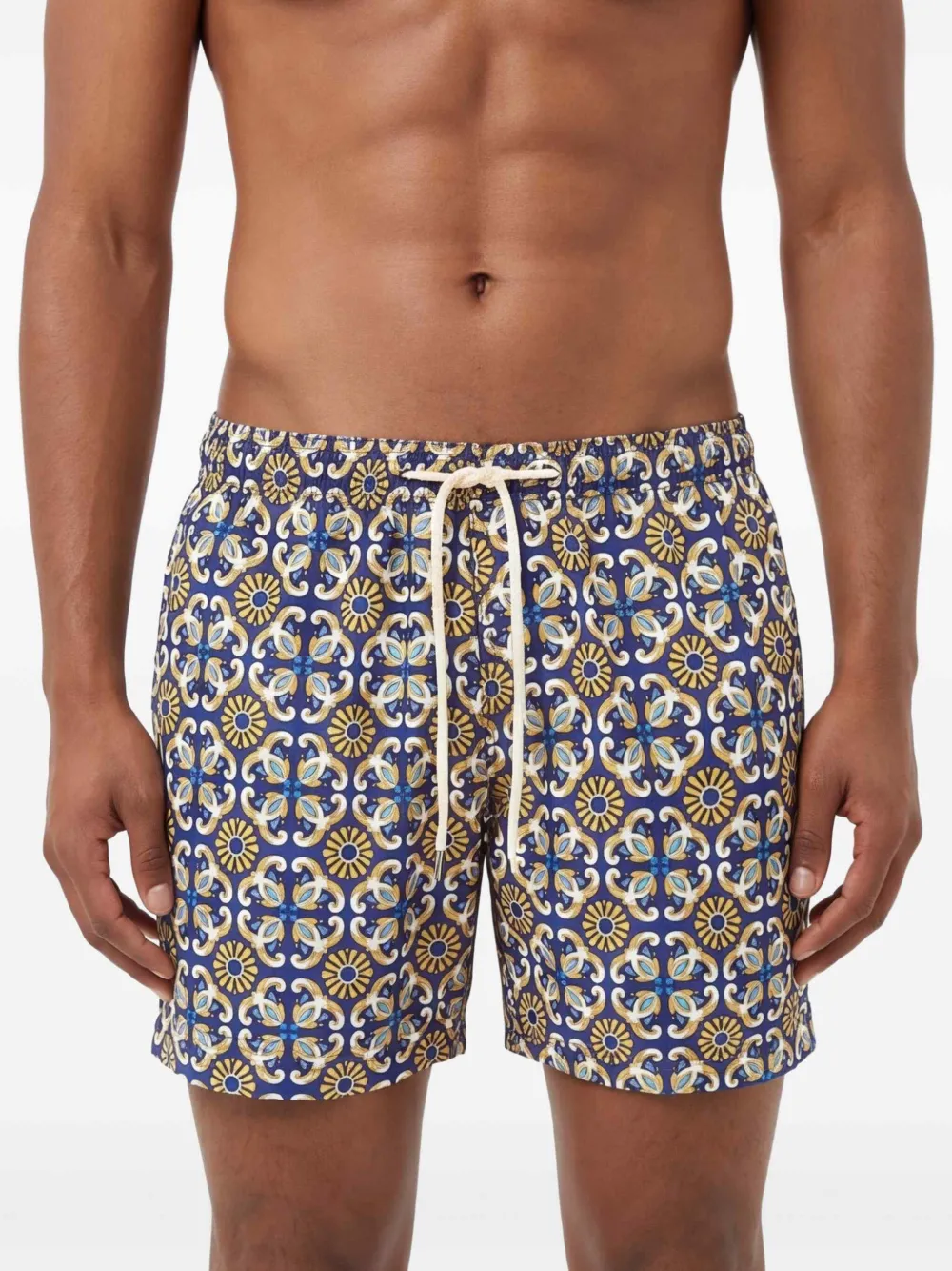 PENINSULA SWIMWEAR Amalfi zwembroek met tegelprint Blauw