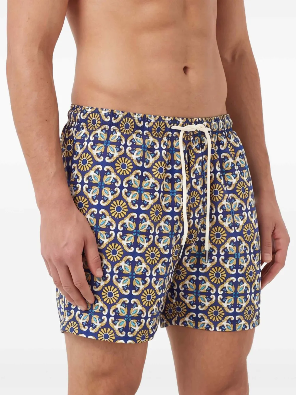 PENINSULA SWIMWEAR Amalfi zwembroek met tegelprint Blauw