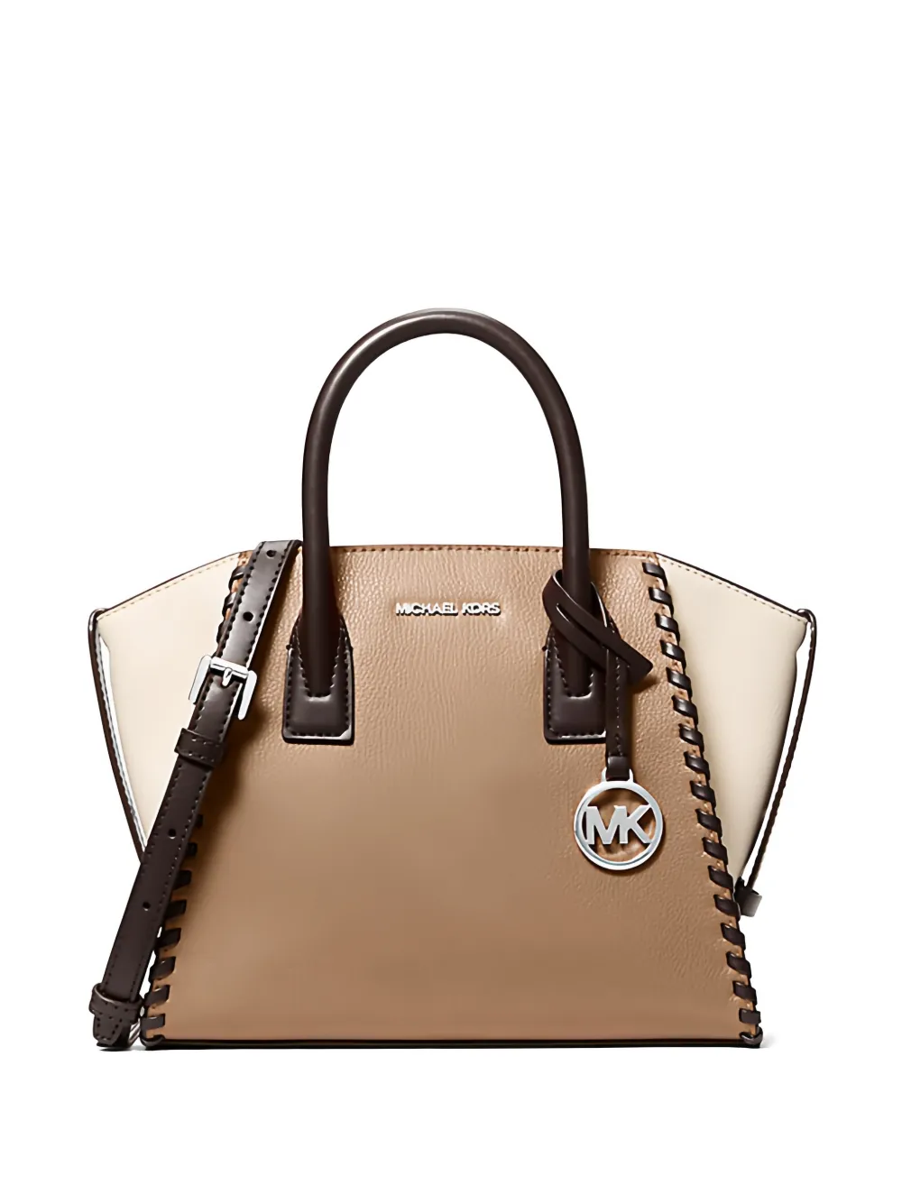 Michael Kors Small Avril Satchel Bag In Neutral