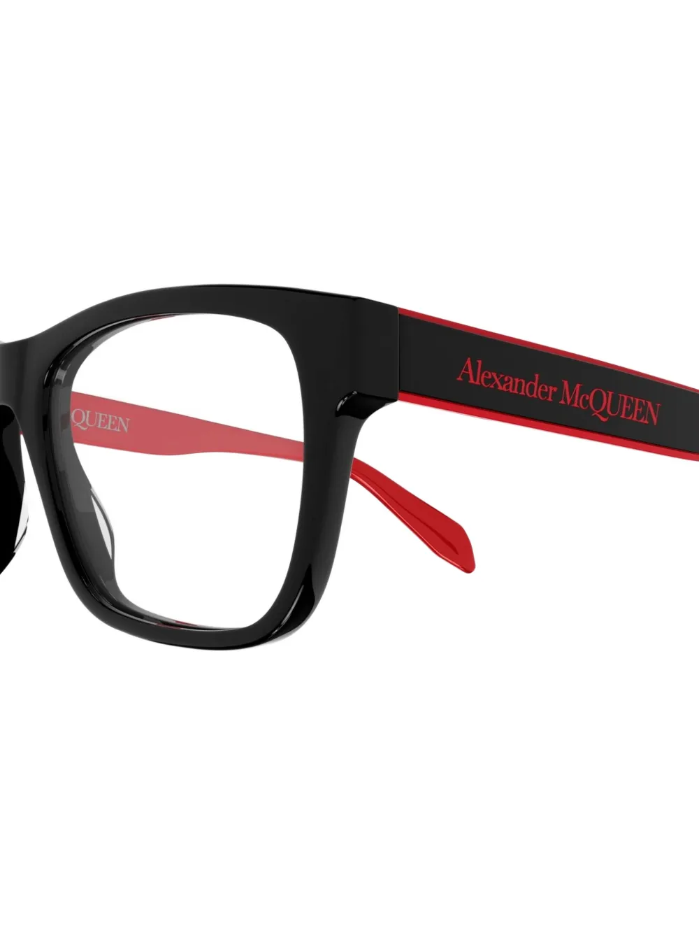  Alexander Mcqueen Gafas Con Montura Cuadrada - Negro 