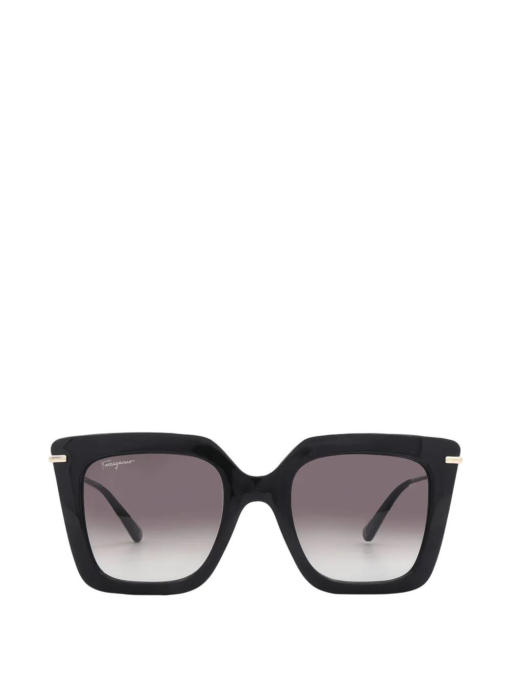 Ferragamo logo-plaque square-frame sunglasses - Nero