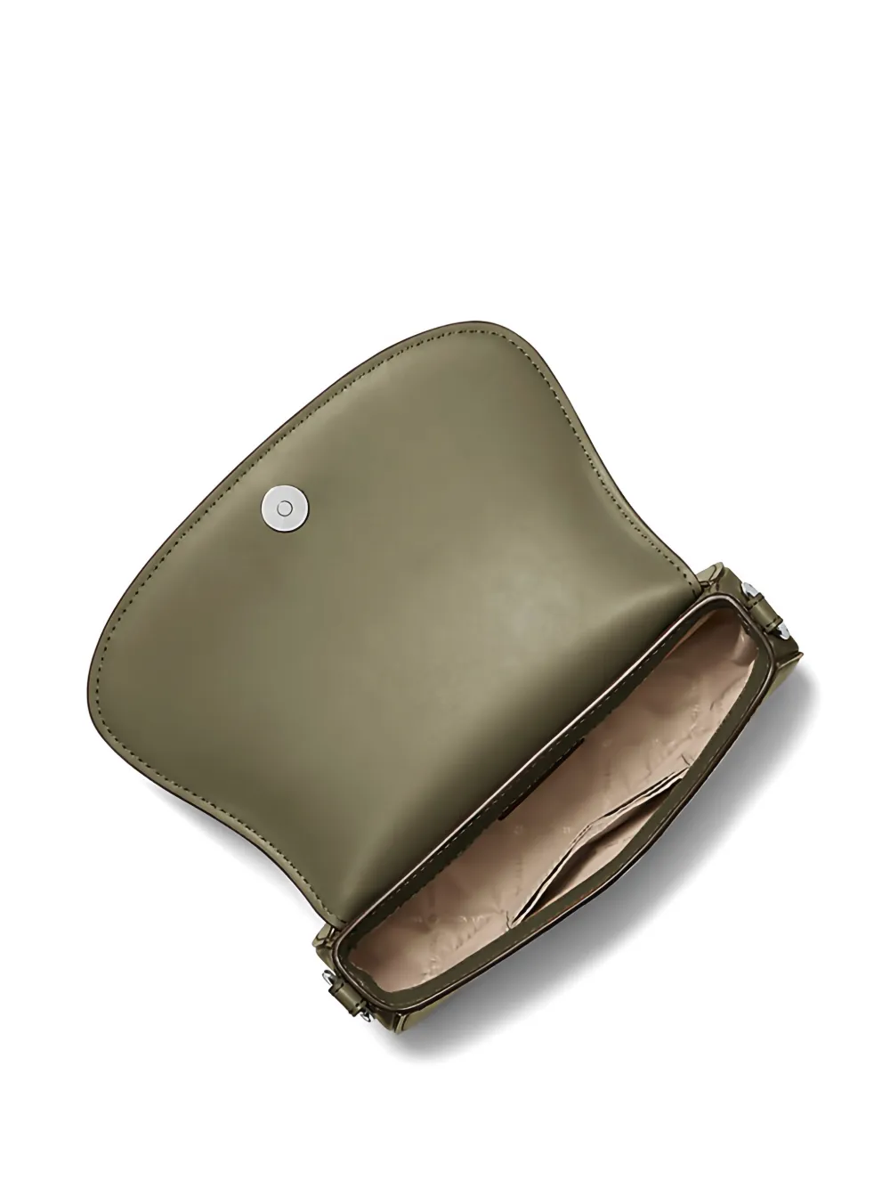 Michael Kors Kleine Mila leren schoudertas met ketting Groen