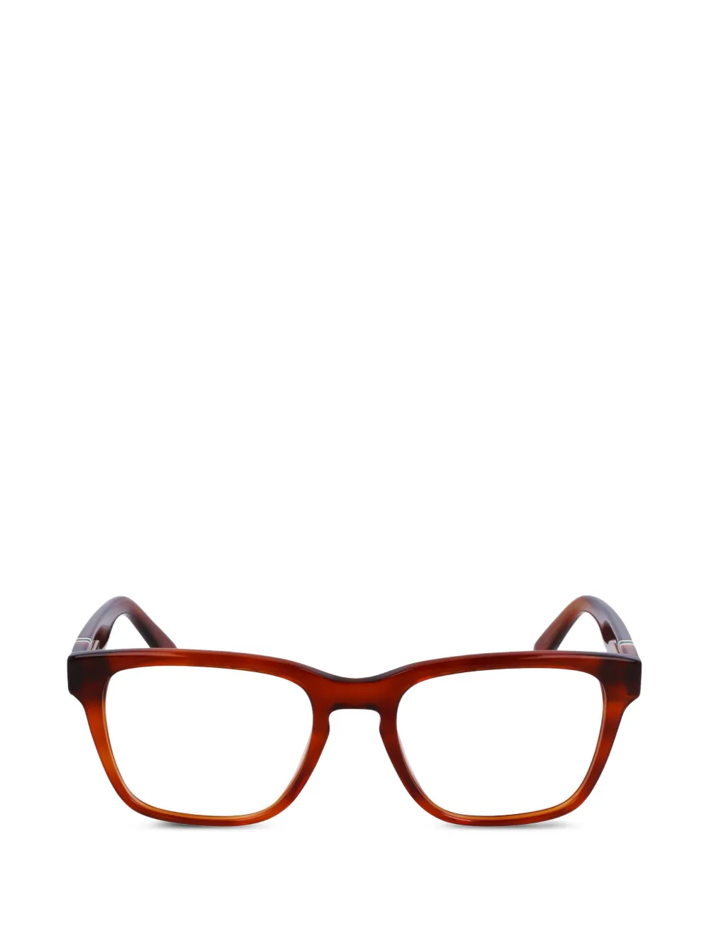 Lacoste full-rim square glasses - Marrone