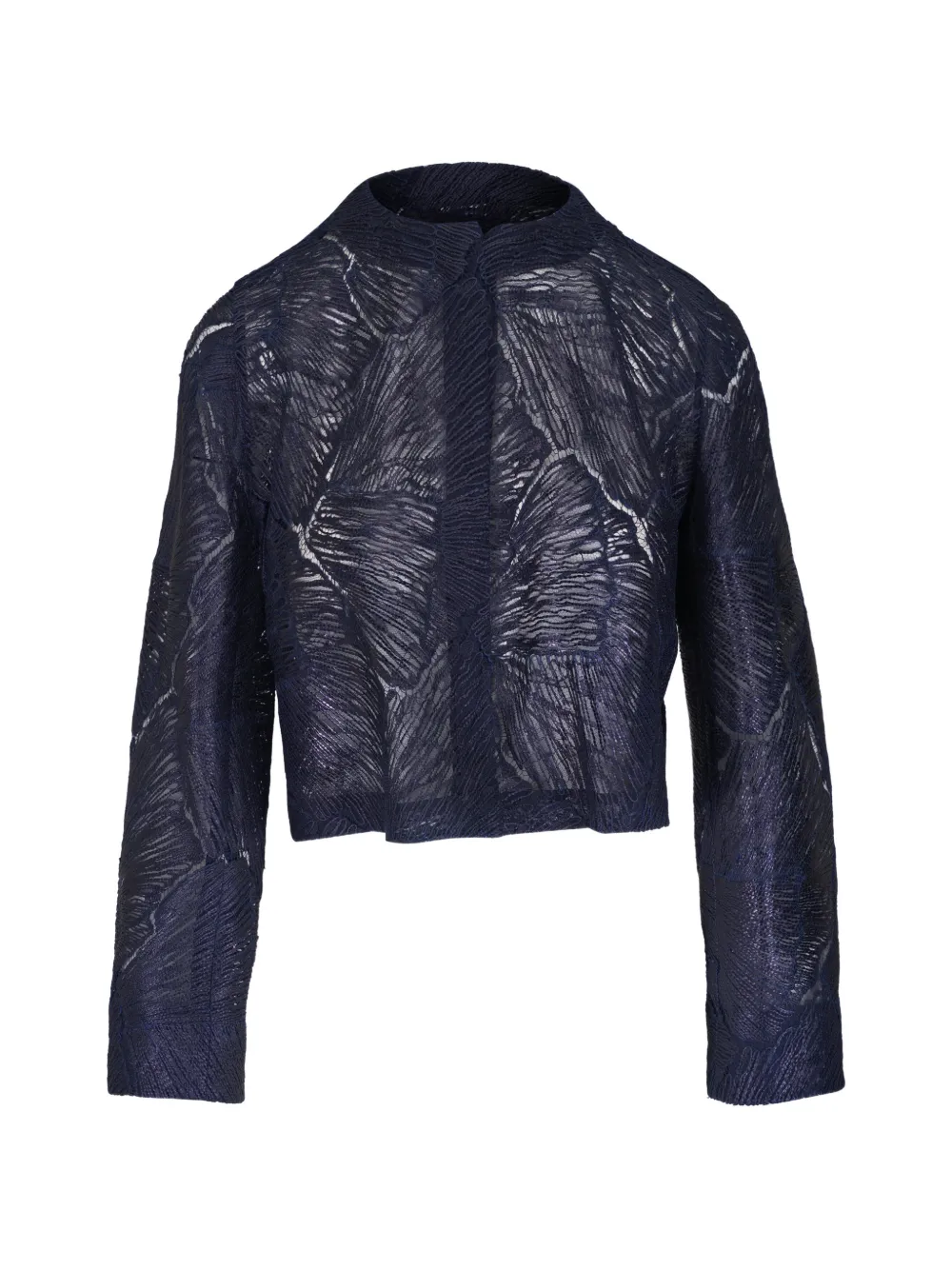 Akris Blue Cropped Jacket