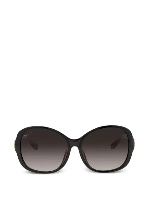 Ferragamo full rim oval-frame sunglasses