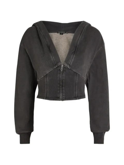 Good American hooded-zip jacket