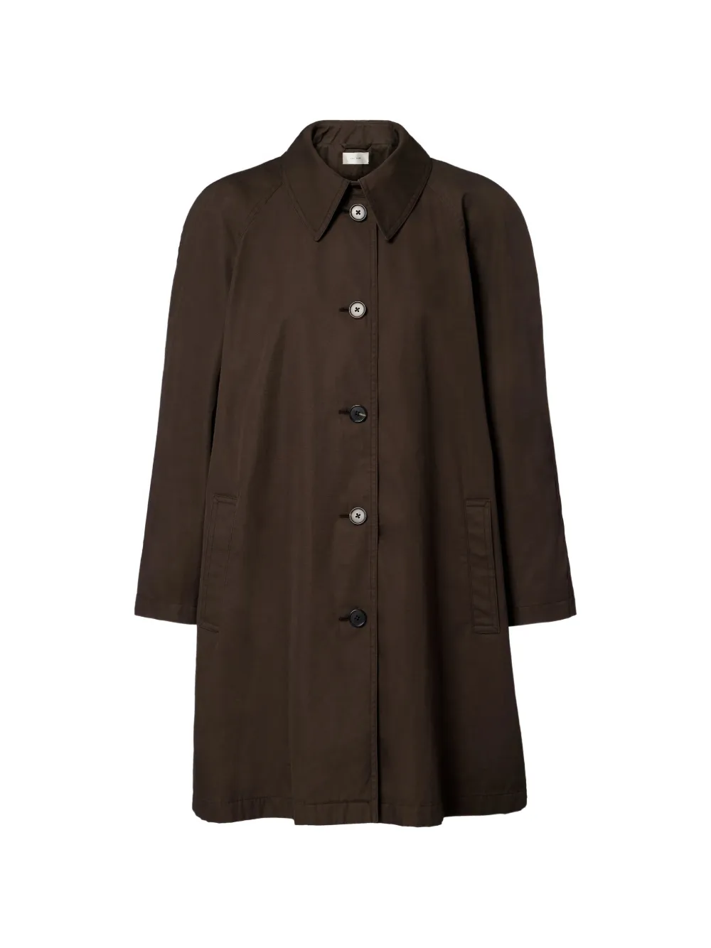 The Row Hawkins buttoned car coat - Marrone