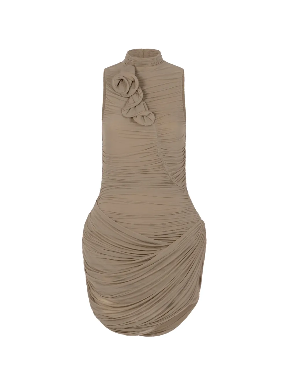 Magda Butrym flower-detail mini dress - Toni neutri