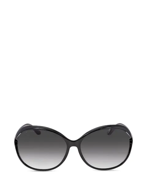 Ferragamo oval full-rim sunglasses