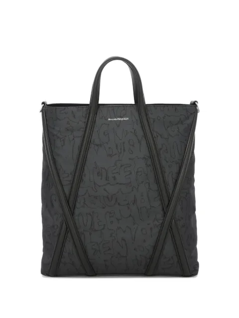 Alexander McQueen logo print shoulder bag