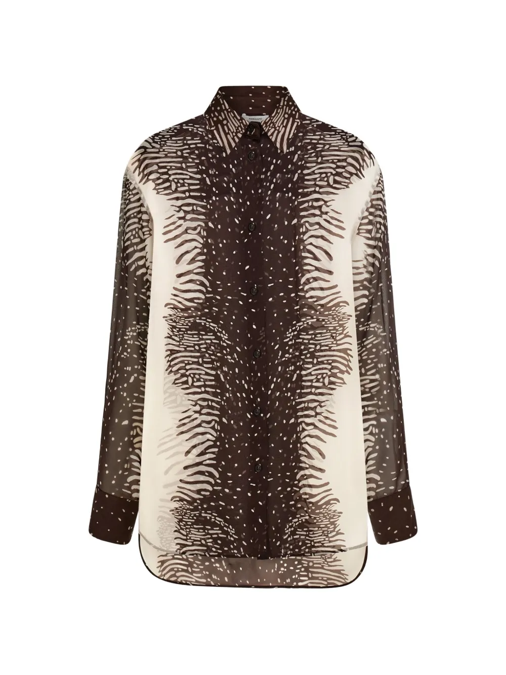Ferragamo button shirt - Marrone