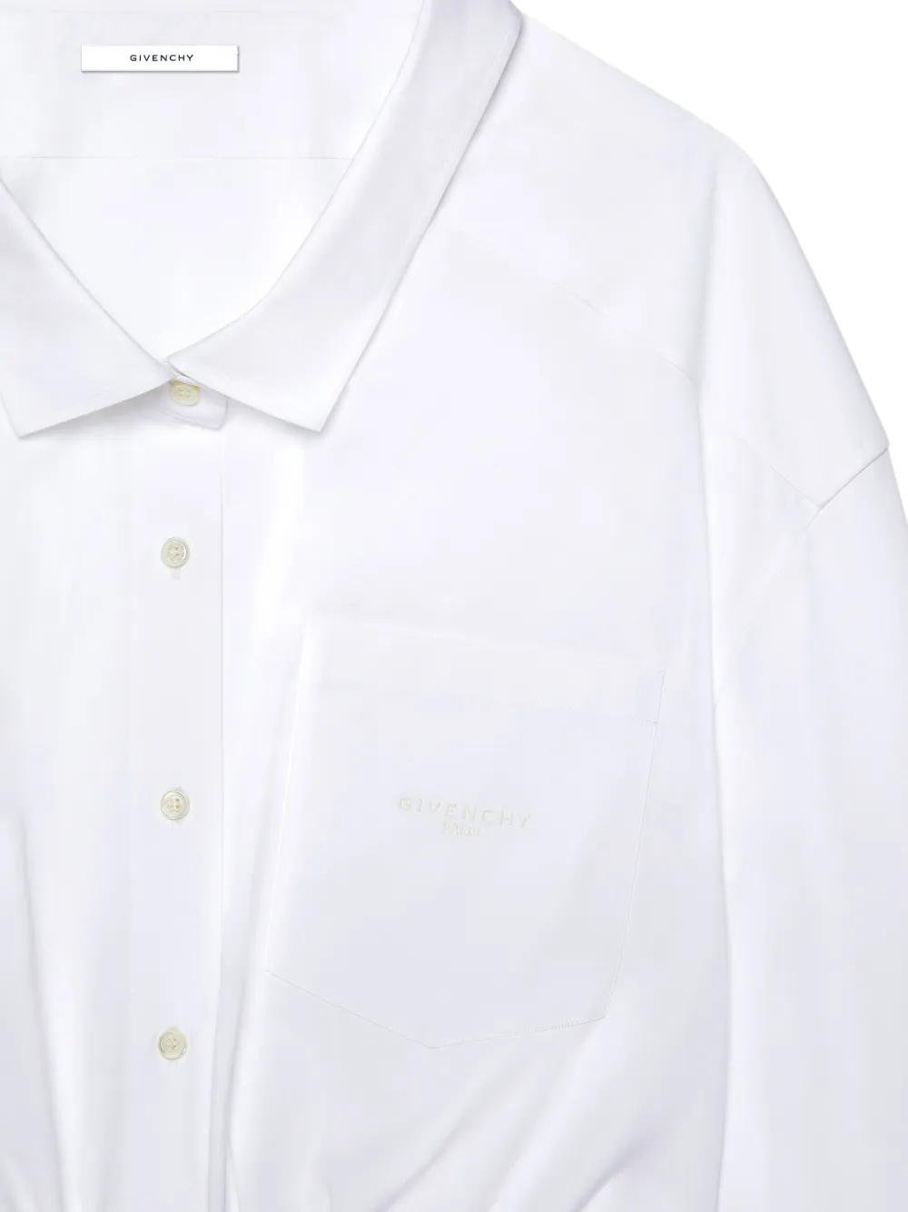Givenchy Cropped popeline blouse Wit