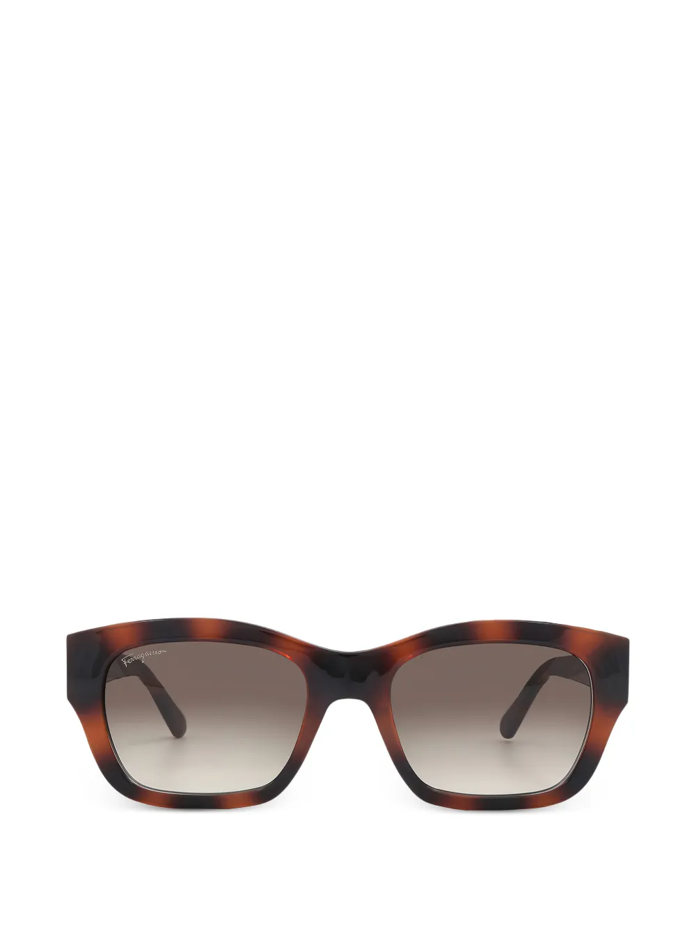 Ferragamo square-frame sunglasses - Marrone