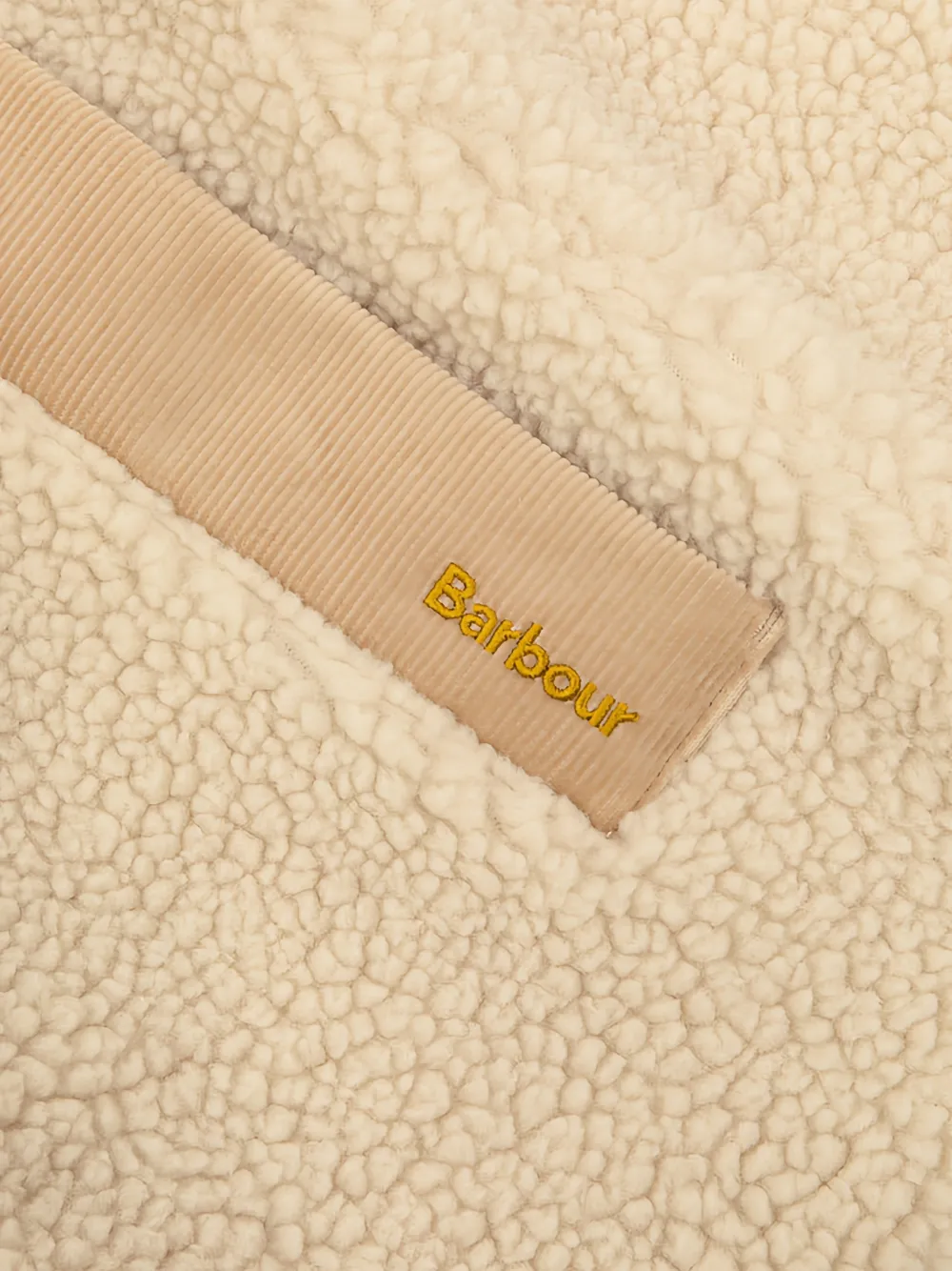 Barbour Dulsie gilet met ribfluwelen vlak Beige