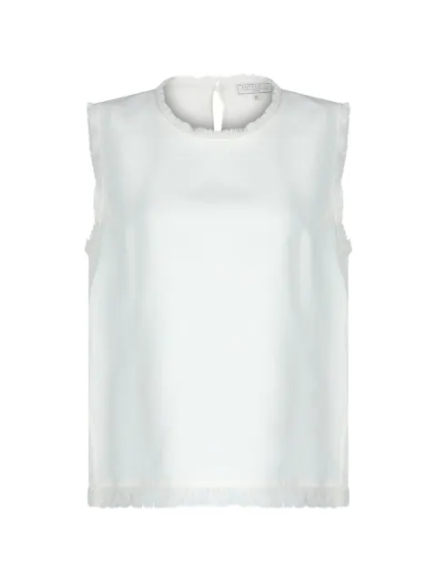 Antonelli fringed-trim top
