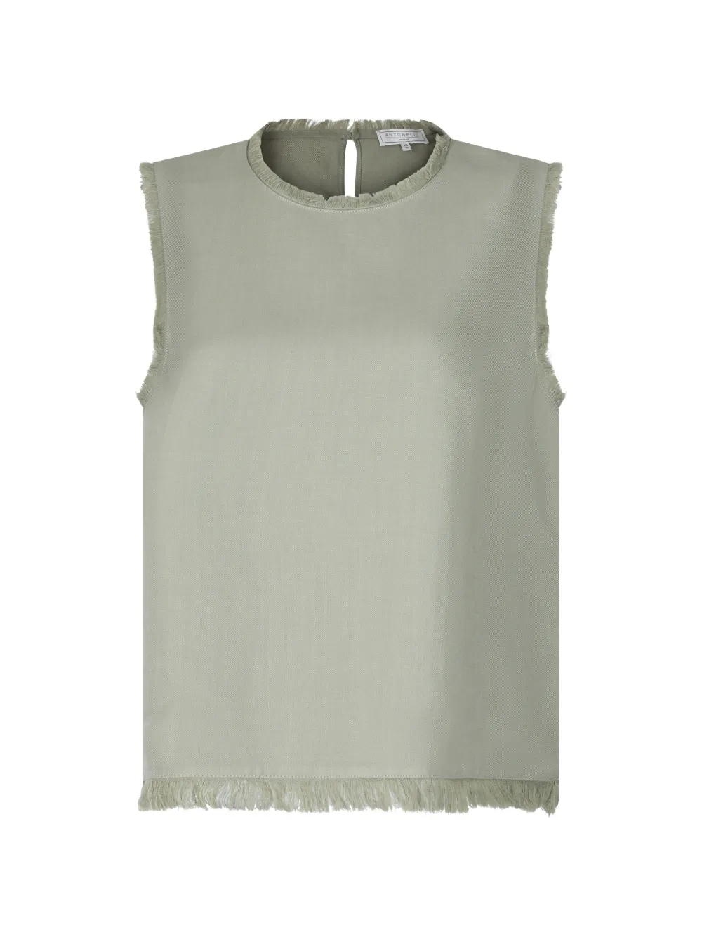 Antonelli fringed-trim top - Verde
