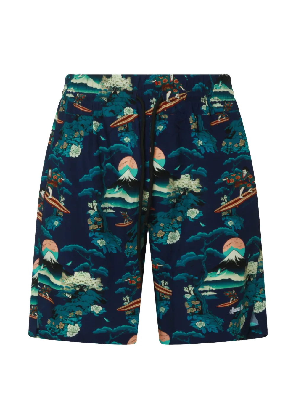 Mauna Kea all-over print shorts - Blu
