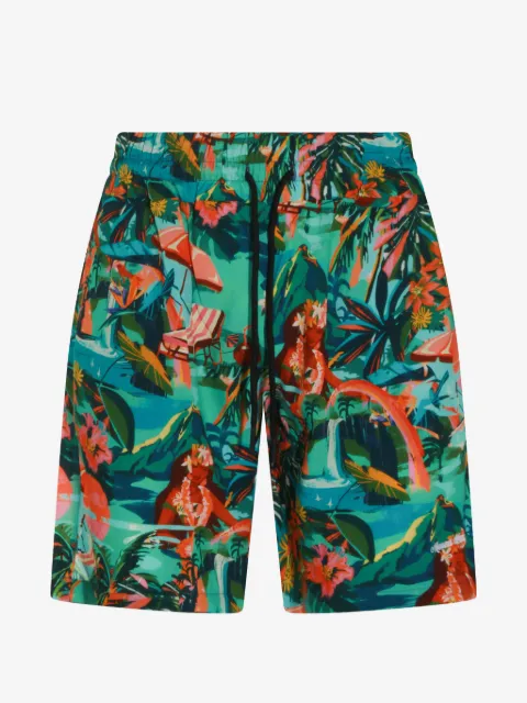 Mauna Kea floral-print drawstring shorts