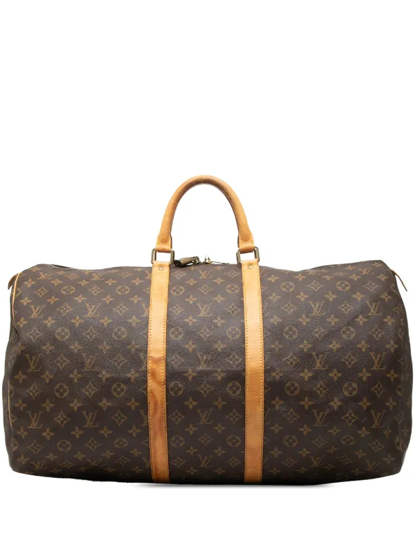 【鑑定可・即決】ルイヴィトン モノグラム ボストンバッグ 55 1997年製 Louis Vuitton Pre-Owned 1997 モノグラム キーポル 55 ボストンバッグ
