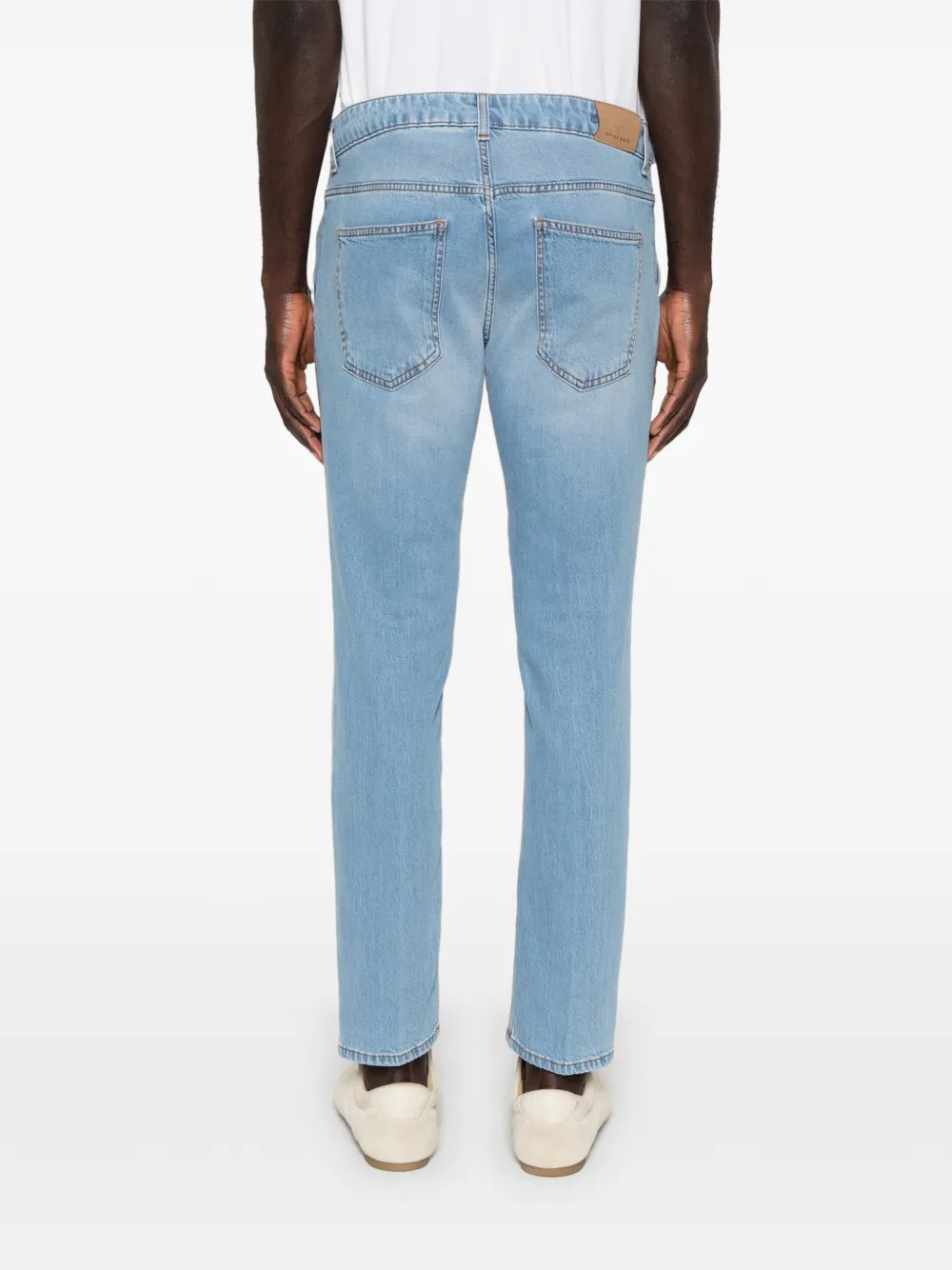 Entre Amis Andy TK jeans met vervaagd effect Blauw