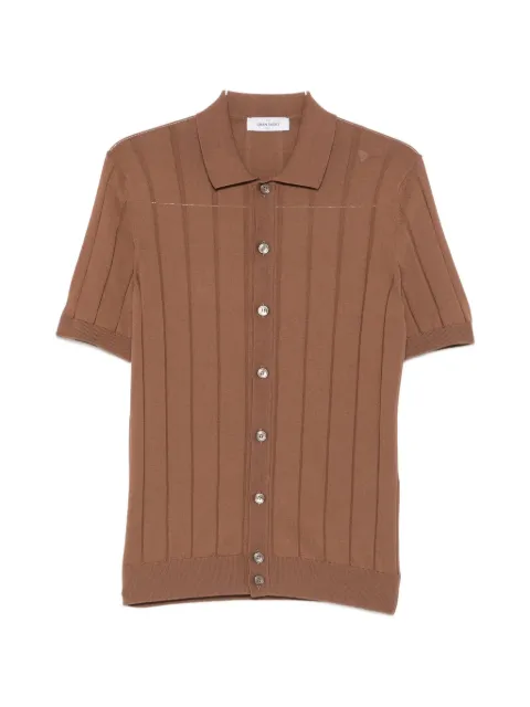 Gran Sasso ribbed-knit short-sleeve shirt