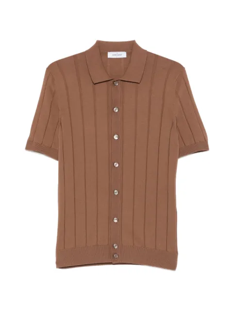 Gran Sasso ribbed-knit short-sleeve shirt