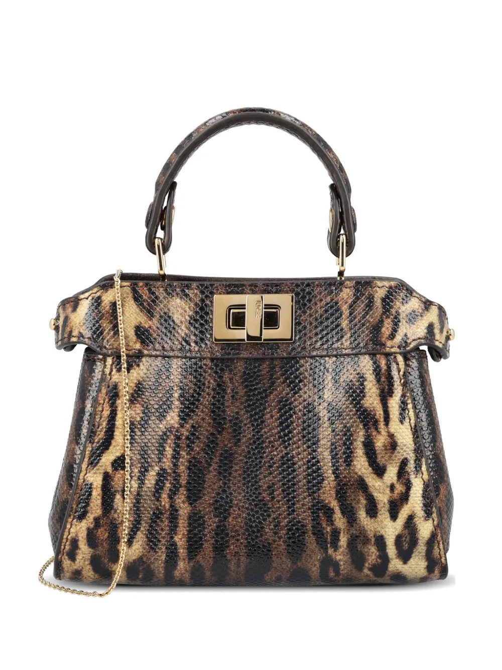 FENDI nano Peekaboo tote bag - Marrone