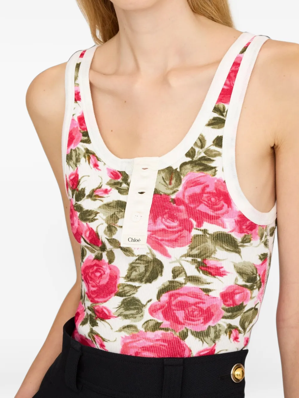 Chloé Henley tanktop Roze